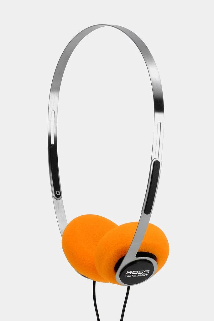 Retrospekt Koss X Retrospekt P/21 Retro Orange Foam On-Ear Headphones 2