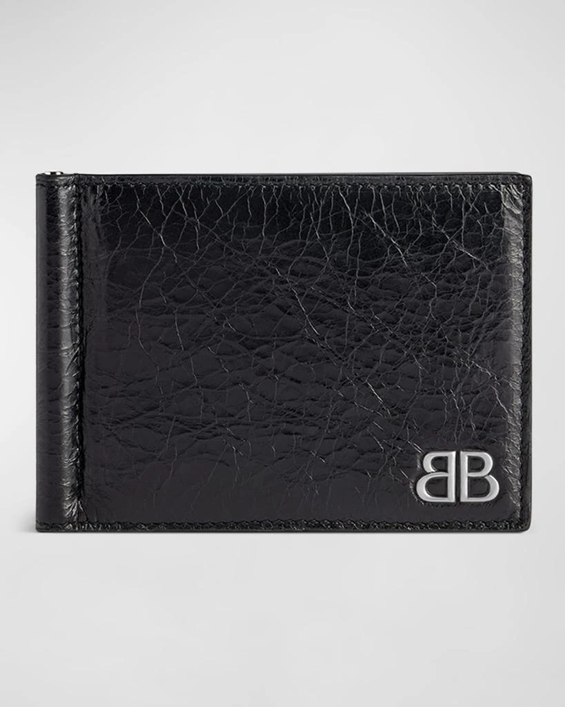 Balenciaga Men's Monaco Bifold Card Holder with Bill Clip 1
