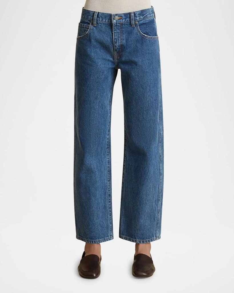 Khaite Kerrie Acid-Wash Straight-Leg Jeans 3