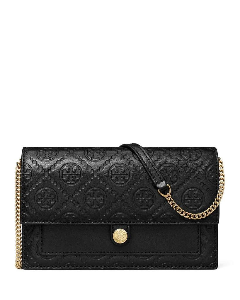 Tory Burch T Monogram Leather Chain Wallet 1