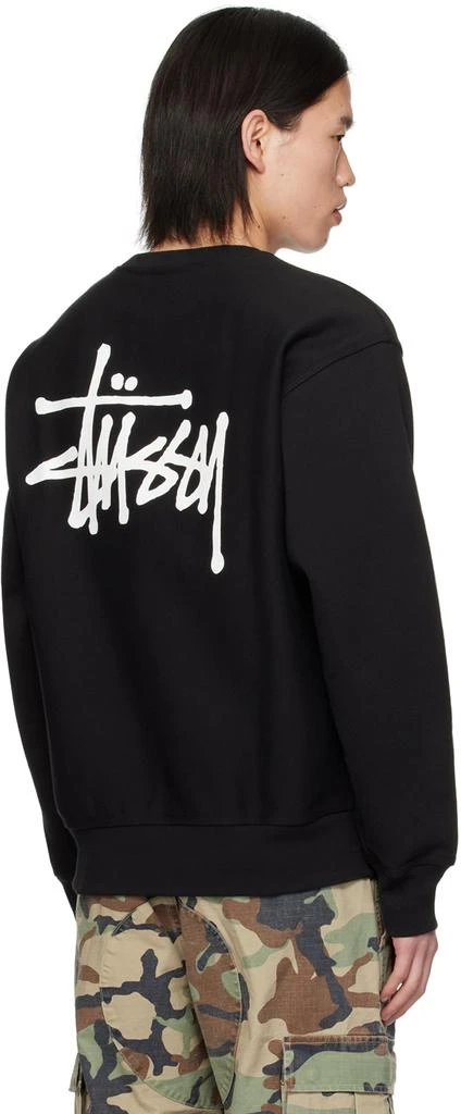 STUSSY Black Basic Sweatshirt 3