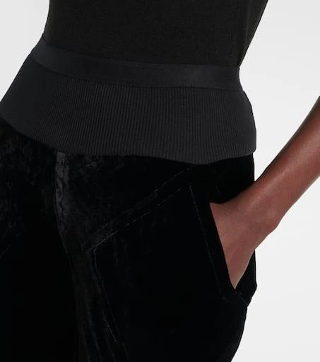 Rick Owens Bias cady crêpe wide-leg pants 4