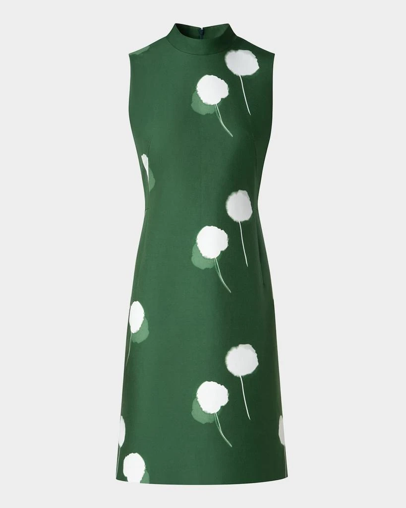 Akris Windflower-Print Sleeveless Cotton-Silk Dress 1