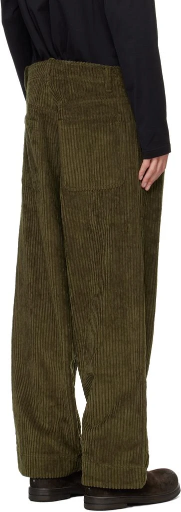 Jan-Jan Van Essche Green O-Project Wide Wale Corduroy Trousers 3