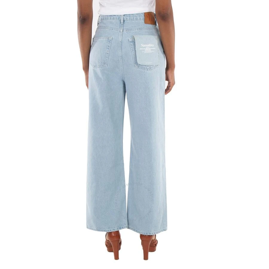 Nanushka Sun Bleach Josine Wide-Leg Denim Jeans 3