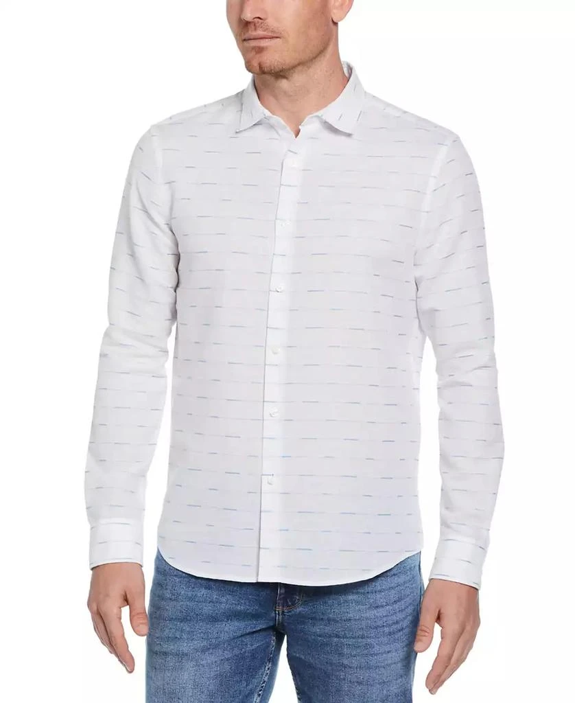 Perry Ellis Men's Untucked Dobby-Weave Shirt 1