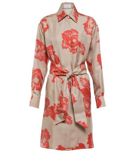 Salvatore Ferragamo Printed silk twill shirt dress 1