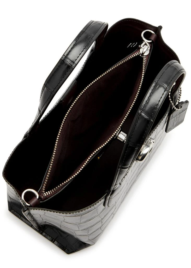 Coach Willow 24 crocodile-effect leather tote 4