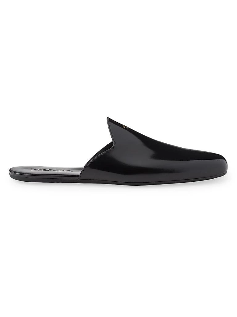 Prada Brushed Leather Slippers 1