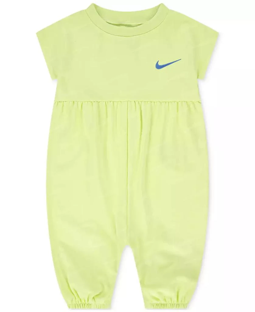 NIKE Baby Girls Swoosh Motion Jacquard Jersey Jumpsuit Baby
