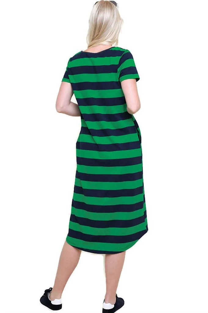 umgee Umgee - Striped T-shirt Midi Dress 2