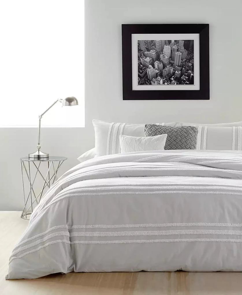 DKNY Chenille Stripe 3-Pc. Comforter Set 2