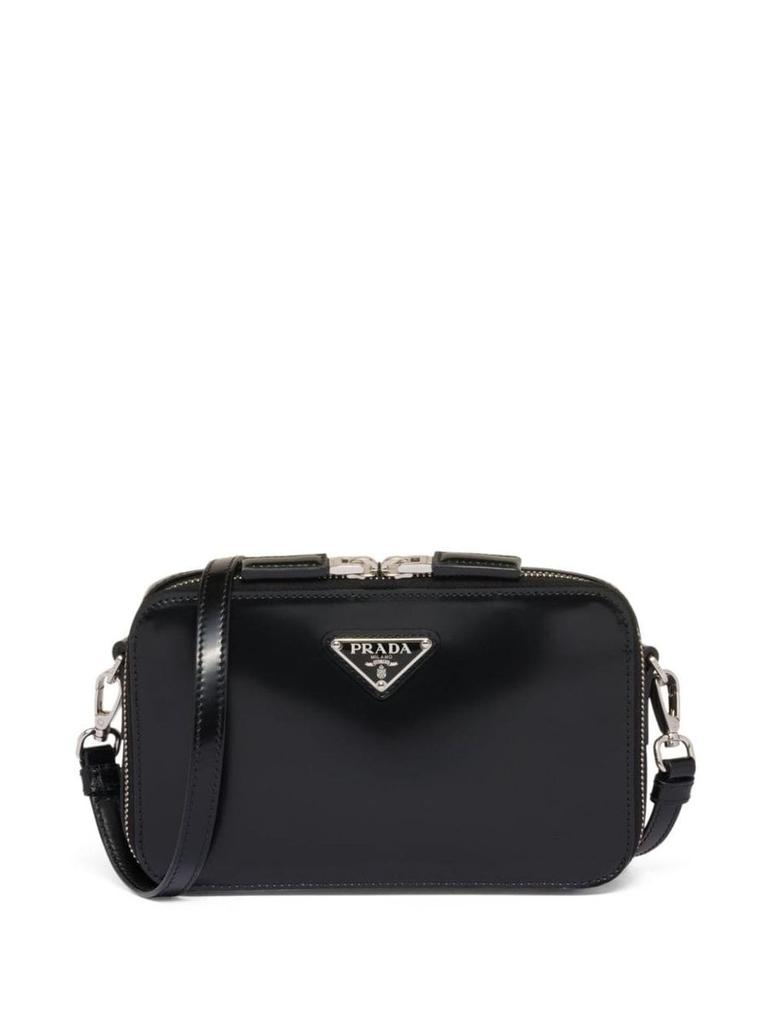 Prada Prada Small Brique Brushed Crossbody Bag