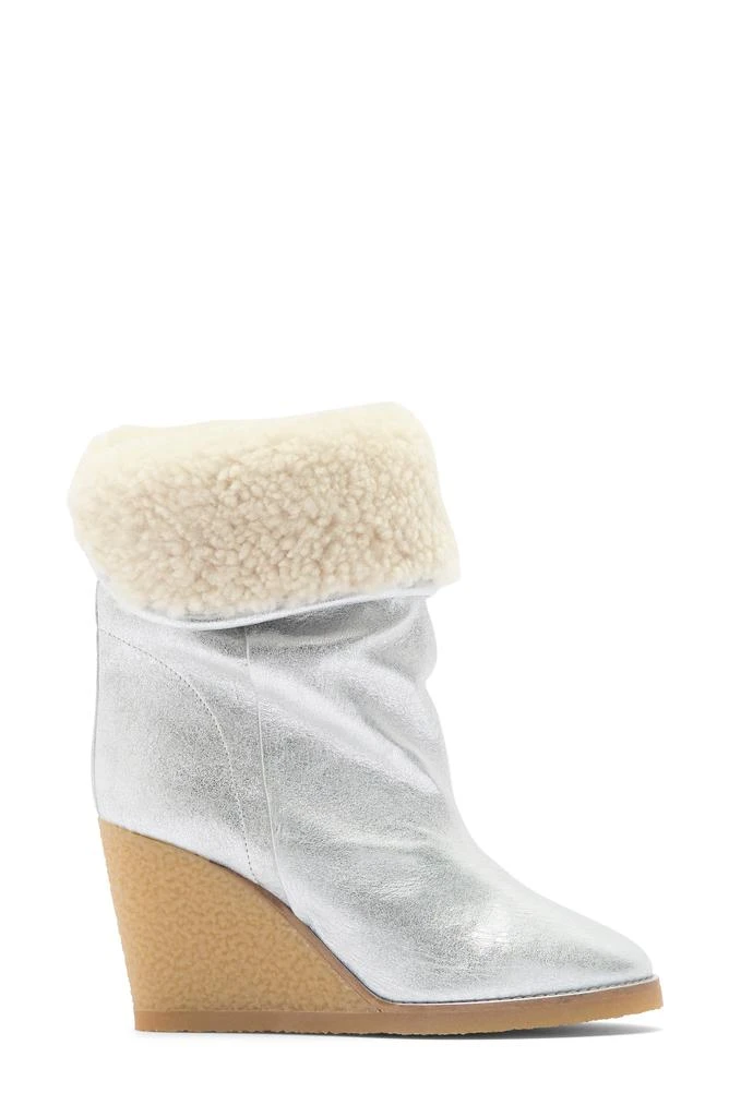 Isabel Marant Totam Genuine Shearling Lined Wedge Bootie 4