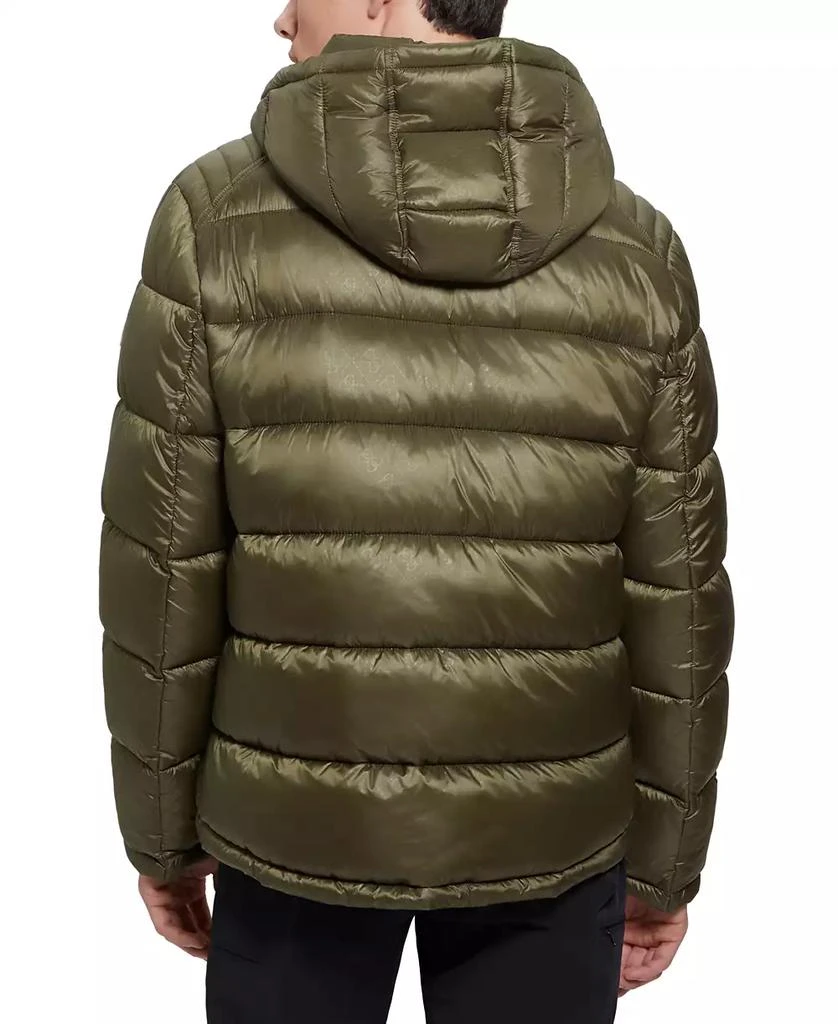 GUESS Men's Adam Puffer Jacket with Removable Hood 2