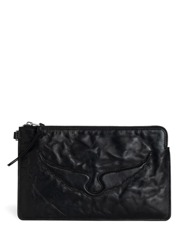 Zadig&Voltaire Zadig&Voltaire Angel Pouch Wings Cow Burnish Bags 1