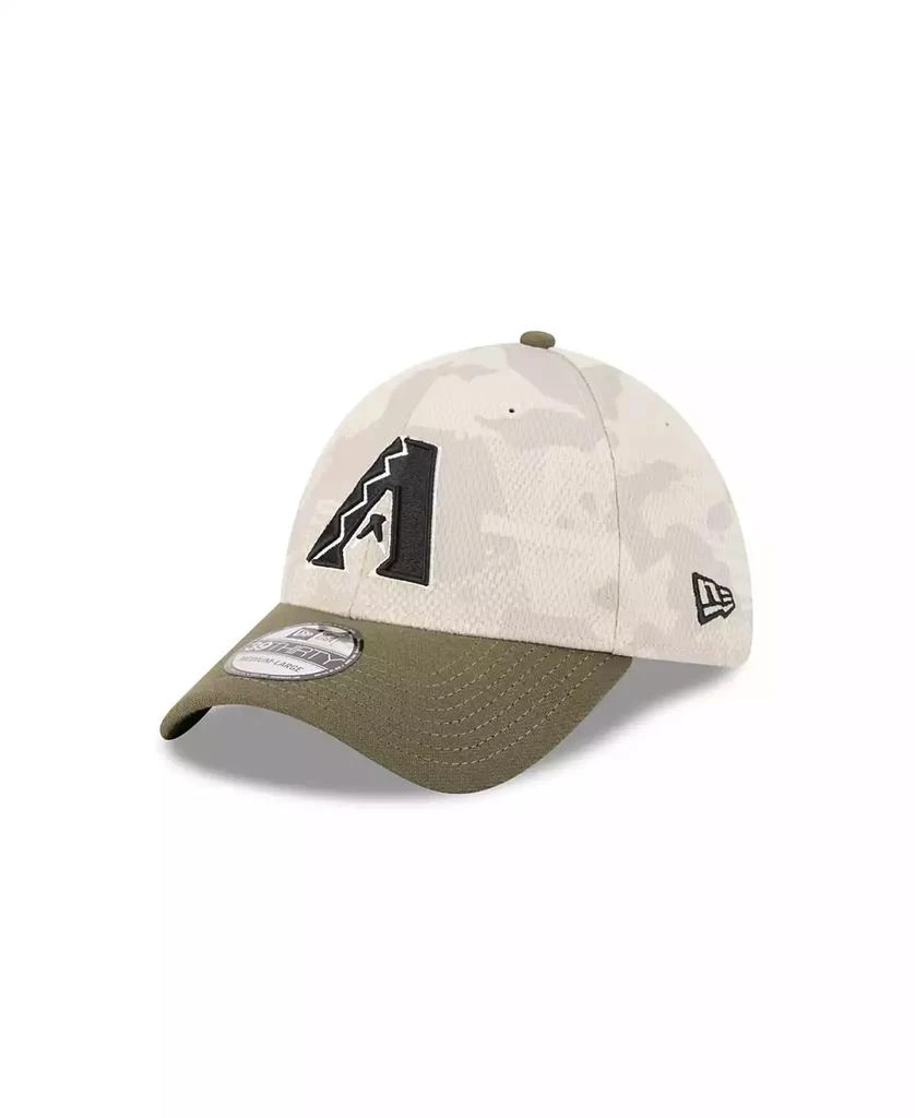 New Era Men's Light Beige/Olive Arizona Diamondbacks 2025 Armed Forces Day 39THIRTY Flex Hat 1