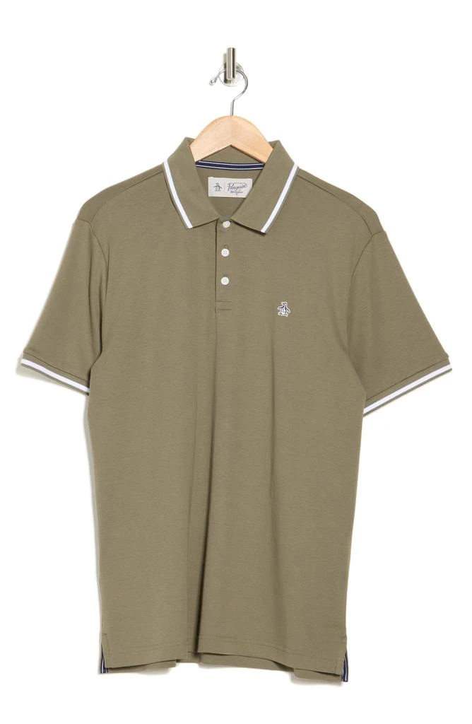 Original Penguin Birdseye Tipped Cotton Piqué Polo 3