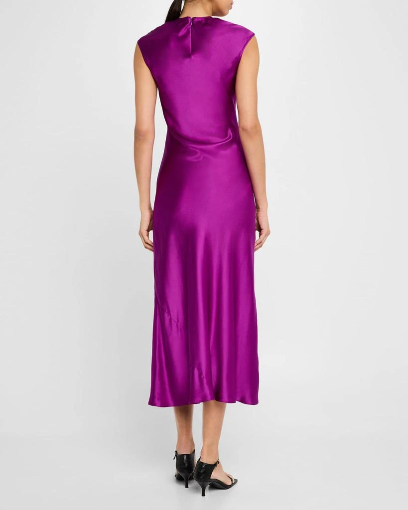 ARGENT Cap-Sleeve Silk Charmeuse Maxi Dress - Dresses & Skirts - Free  Shipping - BeyondStyle