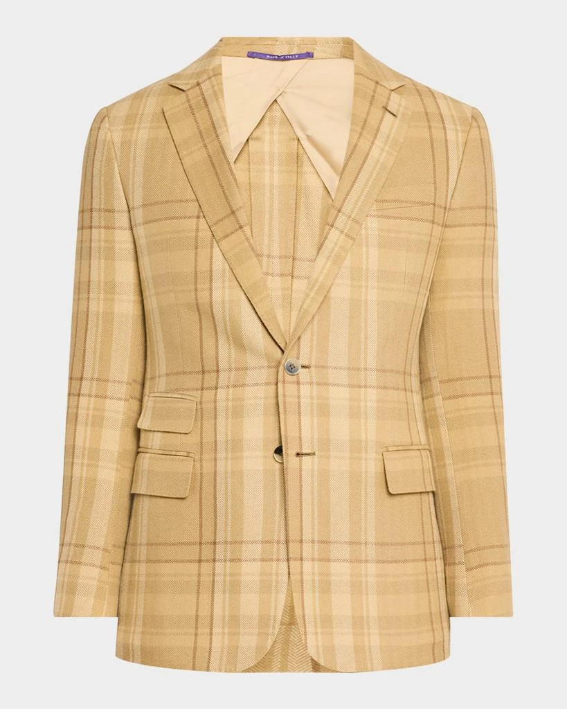 Ralph Lauren Men's Kent Hand-Tailored Plaid Sport Coat 1