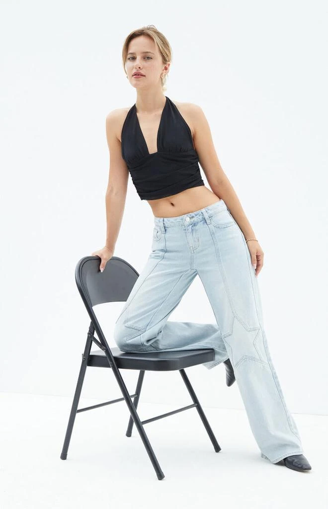 PacSun Casey Low Rise Baggy Jeans Star Light Indigo 2