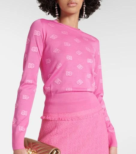 Dolce 
Gabbana Wool and silk jacquard sweater 4