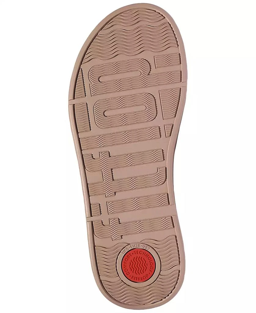 FitFlop Women's F-Mode Leather Flatform Back Strap T-Post Sandals 5