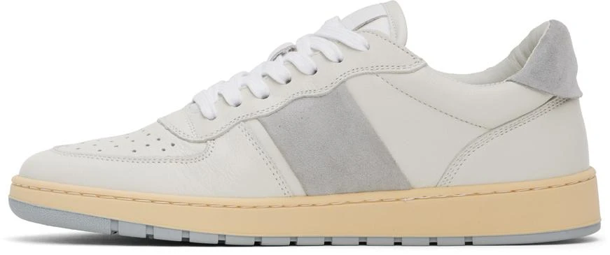 COLLEGIUM Off-White & Gray Pillar Destroyer Low Sneakers 3