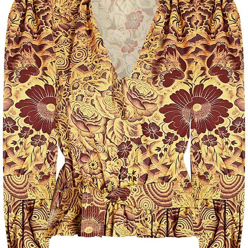 Ulla Johnson Women Ren Peplum Top Blouse 1