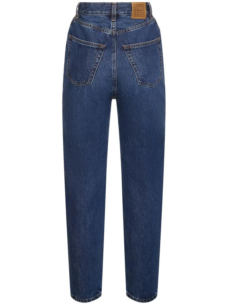 Totême High Rise Tapered Organic Cotton Jeans 4