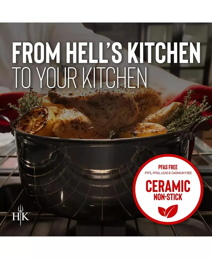 Hell
s Kitchen Ceramic Hybrid 7.5-Qt Stockpot
Lid 6