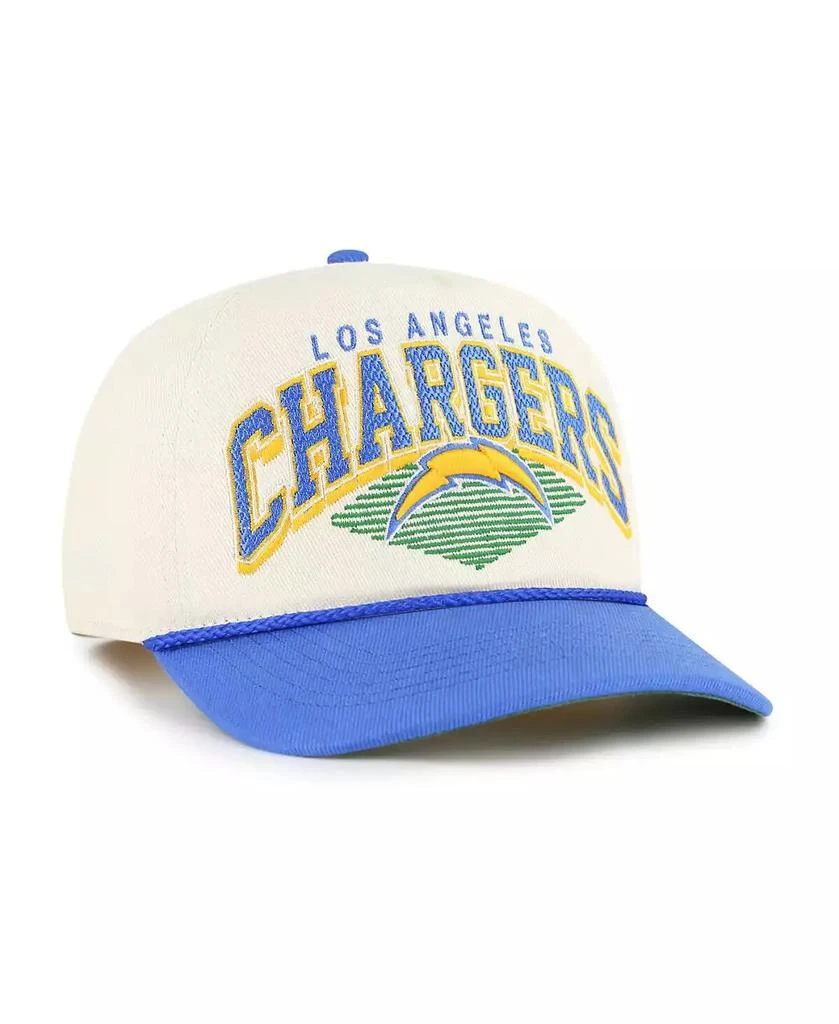 47 Brand Men's Cream Los Angeles Chargers Pomona Rope Adjustable Hitch Hat 2
