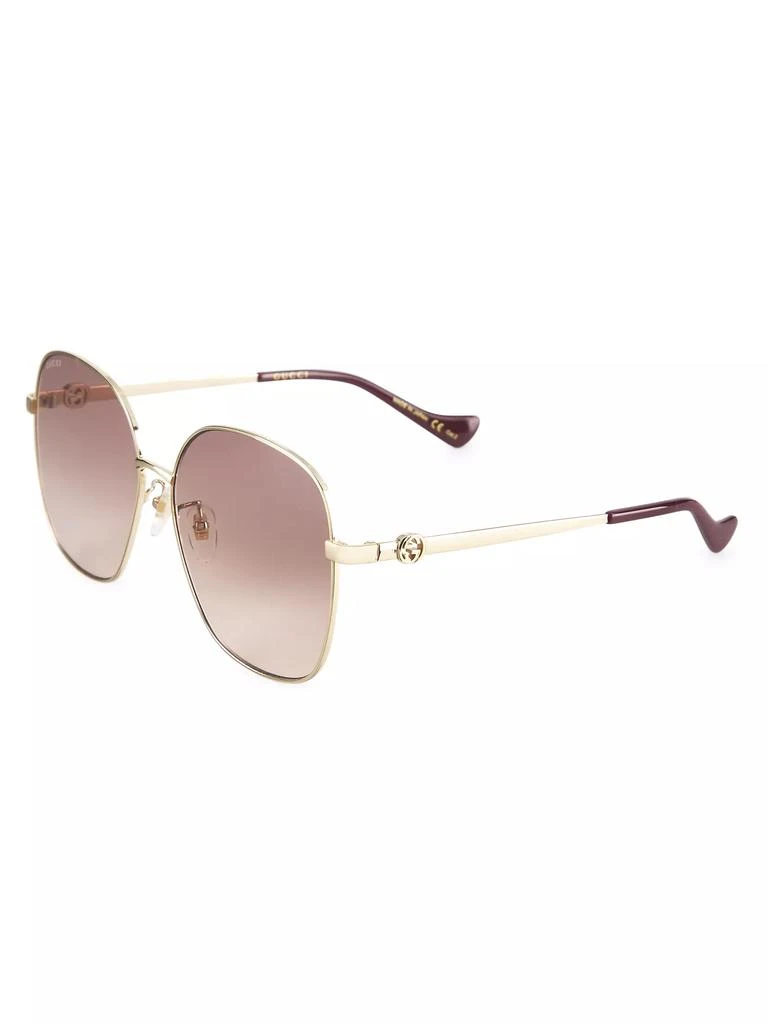 Gucci Cut Out 61MM Square Sunglasses 2