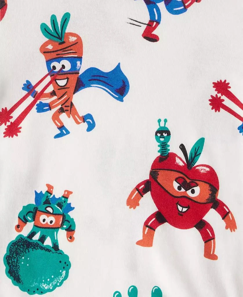 Carter
s Boys
 Toddler 2T-5T Veggies Loose Fit Long-Sleeve Top and Pants Pajama, 4-Piece Set 3