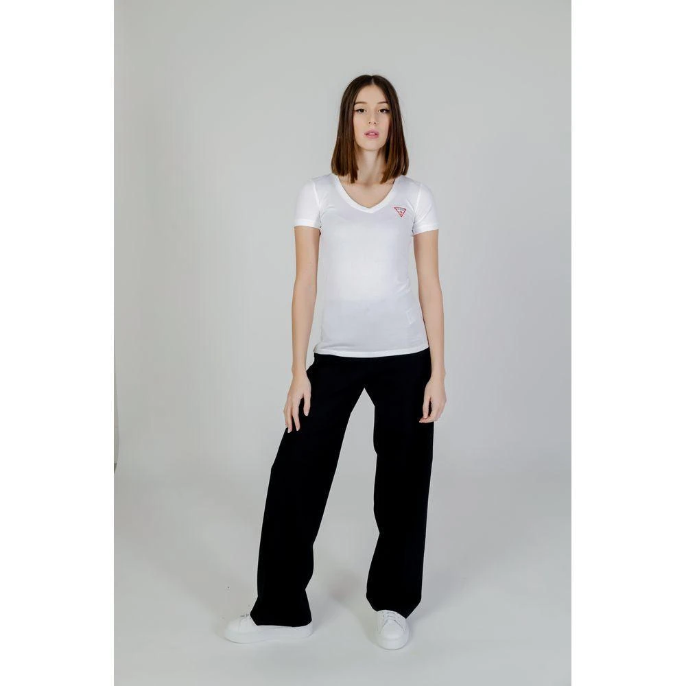 GUESS White Cotton Tops & T-Shirt 4