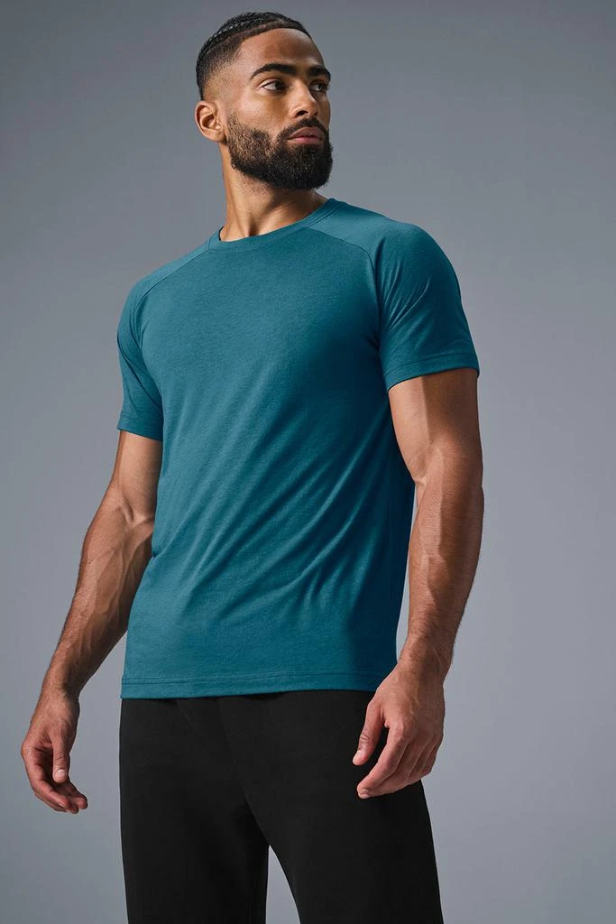 Alo Triumph Raglan Tee - Oceanic Teal 1