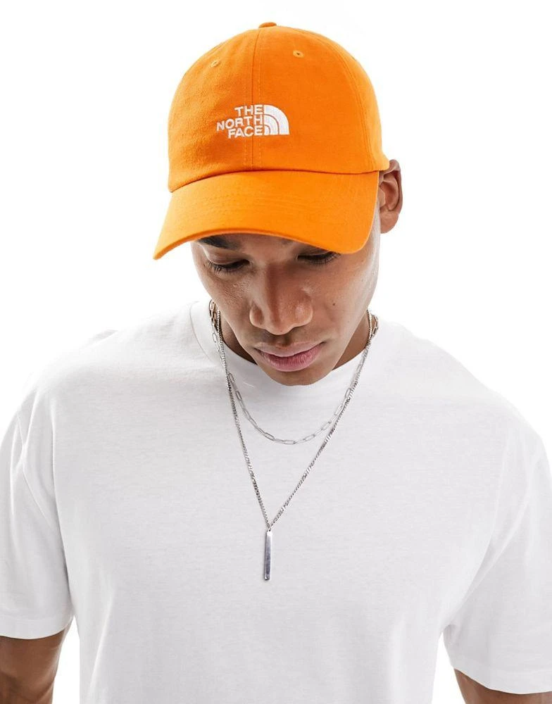 The North Face The North Face Half Dome logo baseball cap in orange 1