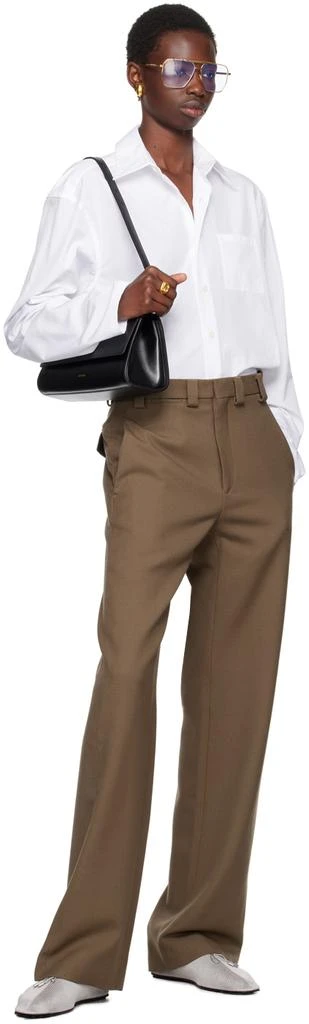 Rier Brown Virgin Wool Trousers 4