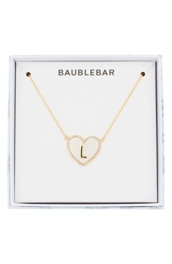 BAUBLEBAR Heart Initial Pendant Necklace