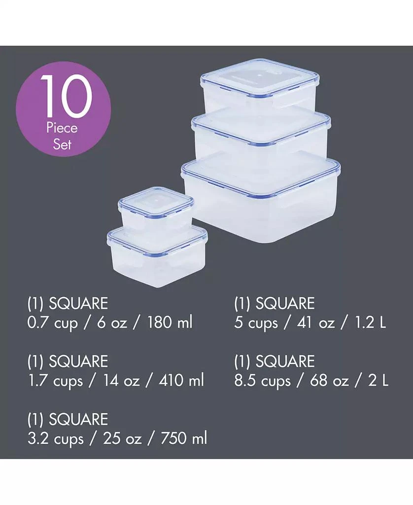 Lock & Lock Easy Essentials 10-Piece Food Storage Set 3