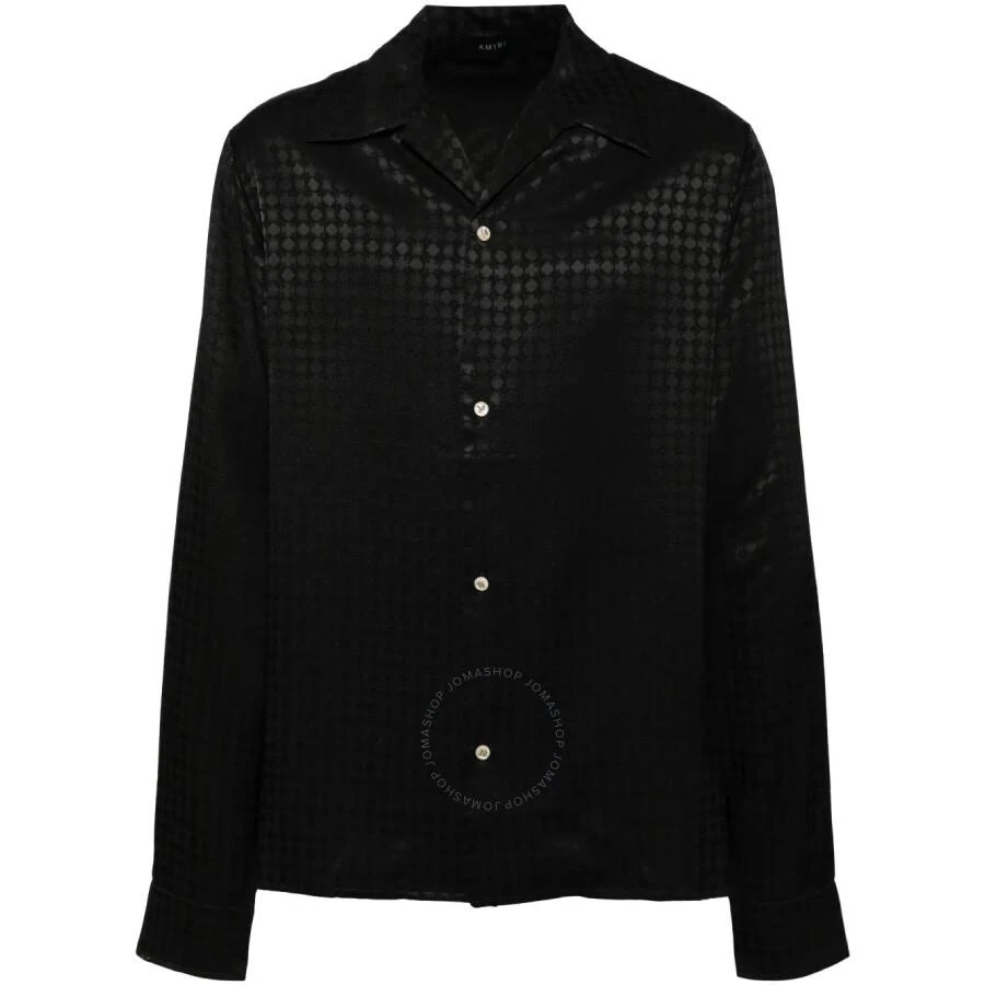 AMIRI Notched Collar Long Sleeve Shirt 1