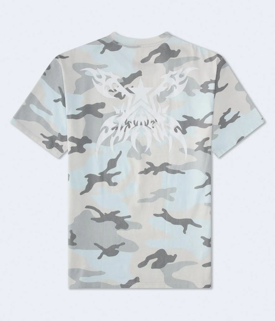 Aeropostale Star Tattoo Camo Relaxed Graphic Tee 2