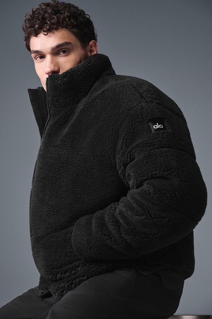 Alo Sherpa Stage Puffer - Black - Coats - Free Shipping - BeyondStyle