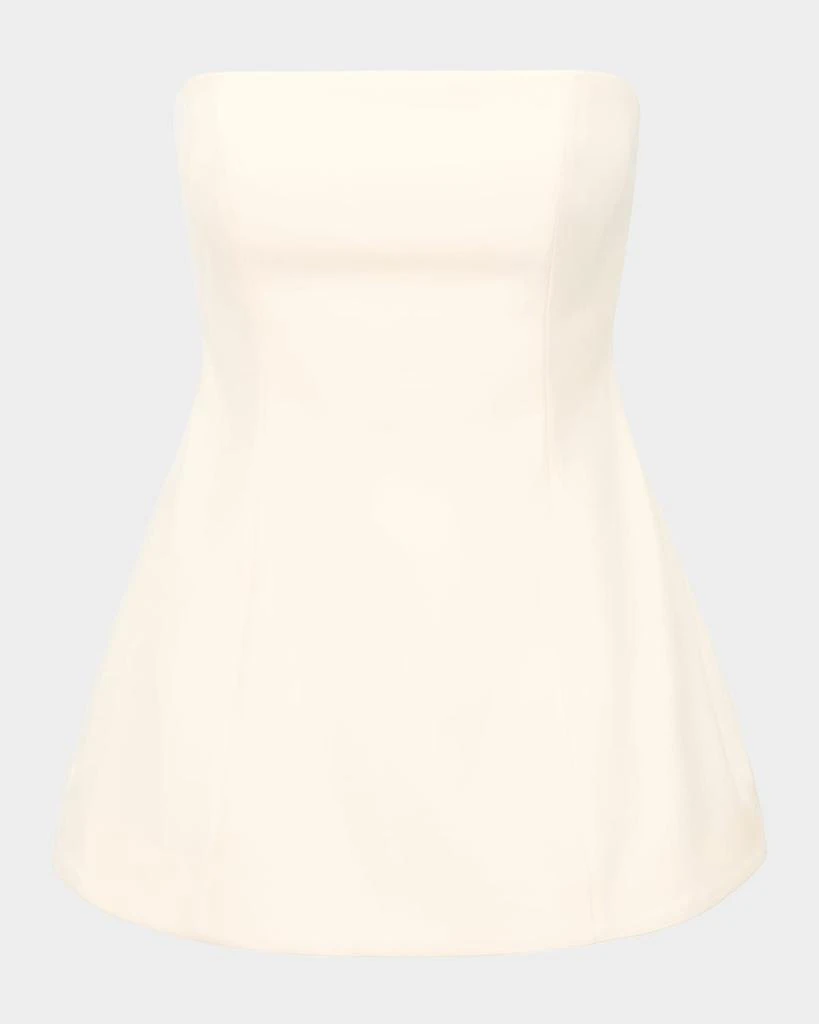Staud Silvia Strapless Peplum Top 1