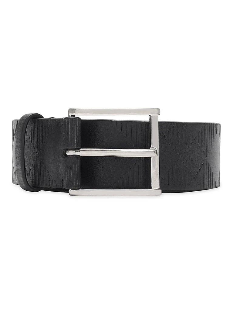 Burberry Check Leather Belt 1