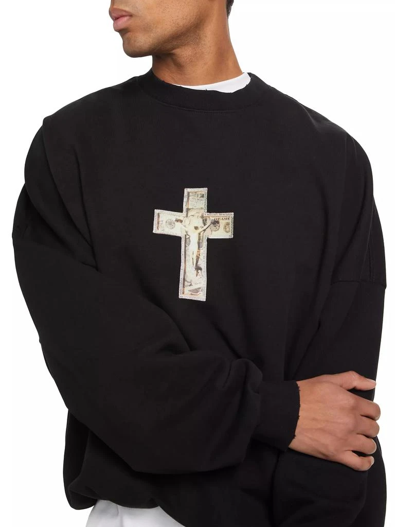 Willy Chavarria Hooligan Cotton Oversized Sweatshirt 6