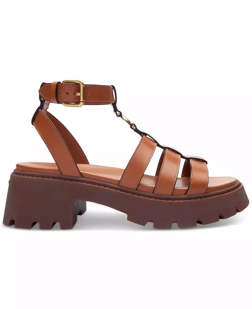 Coach Sculpted "C" Platform Fisherman Lug Sandals 2