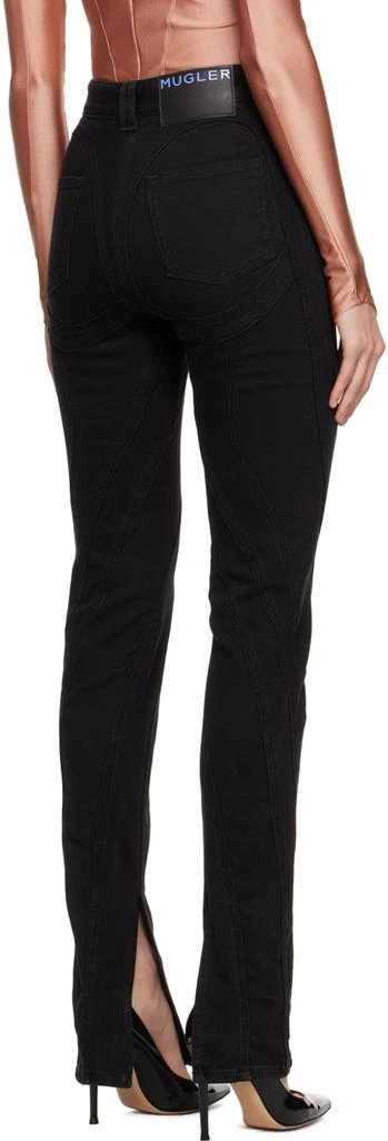 Mugler Black Spiral Jeans 3