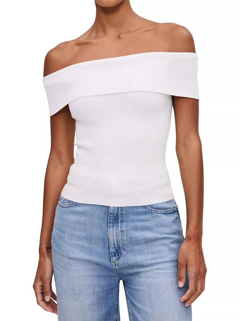 DL1961 Instasculpt Rib Off Shoulder Top 2