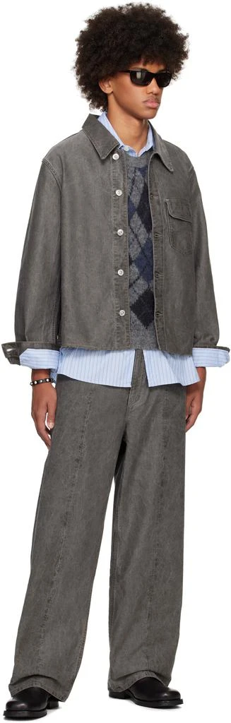 Our Legacy Gray Cut Rebirth Denim Jacket 4